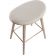 Saddle 25" Counter Stool in Cream Fabric & White Washed Wood (Set of 2)